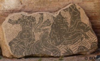 Ceci est une photo des mosaïques des Thermes de Caracalla. (Rome). Ceci est une photo des mosaïques des Thermes de Caracalla. (Rome).
