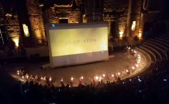Projection du film Gladiator, théâtre antique d Orange, 12 sept 2020